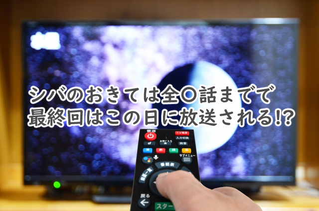 シバのおきては全何話まで?最終回っていつなの?